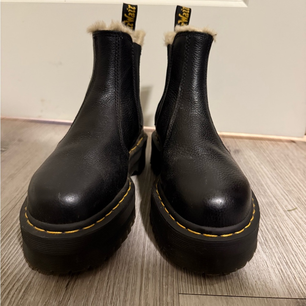 Dr. Martens Black Platform Chelsea Boots